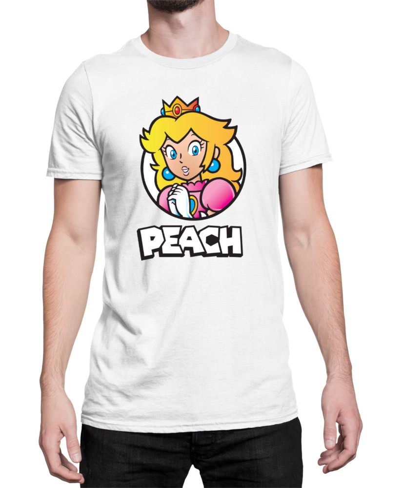 Мъжка Тениска Super Mario Nintendo Mario Peach 3