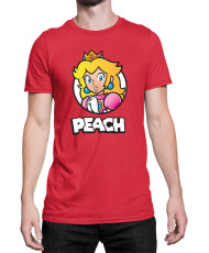 Мъжка Тениска Super Mario Nintendo Mario Peach 3