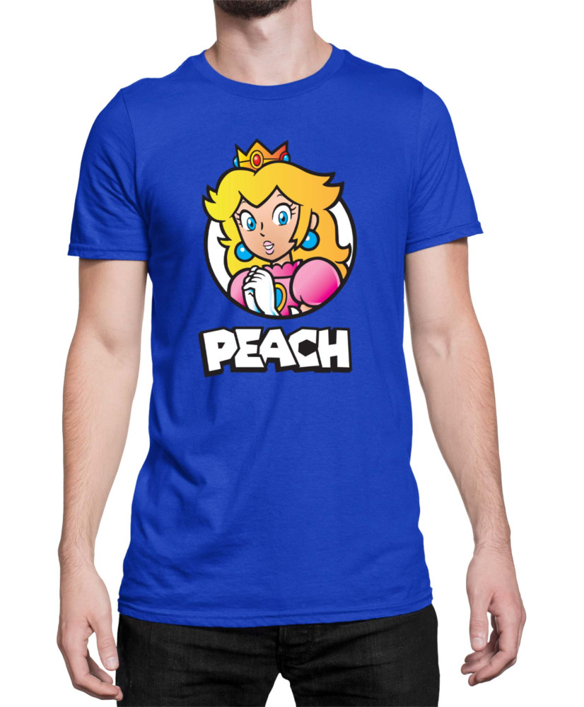 Мъжка Тениска Super Mario Nintendo Mario Peach 3