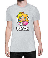 Мъжка Тениска Super Mario Nintendo Mario Peach 3