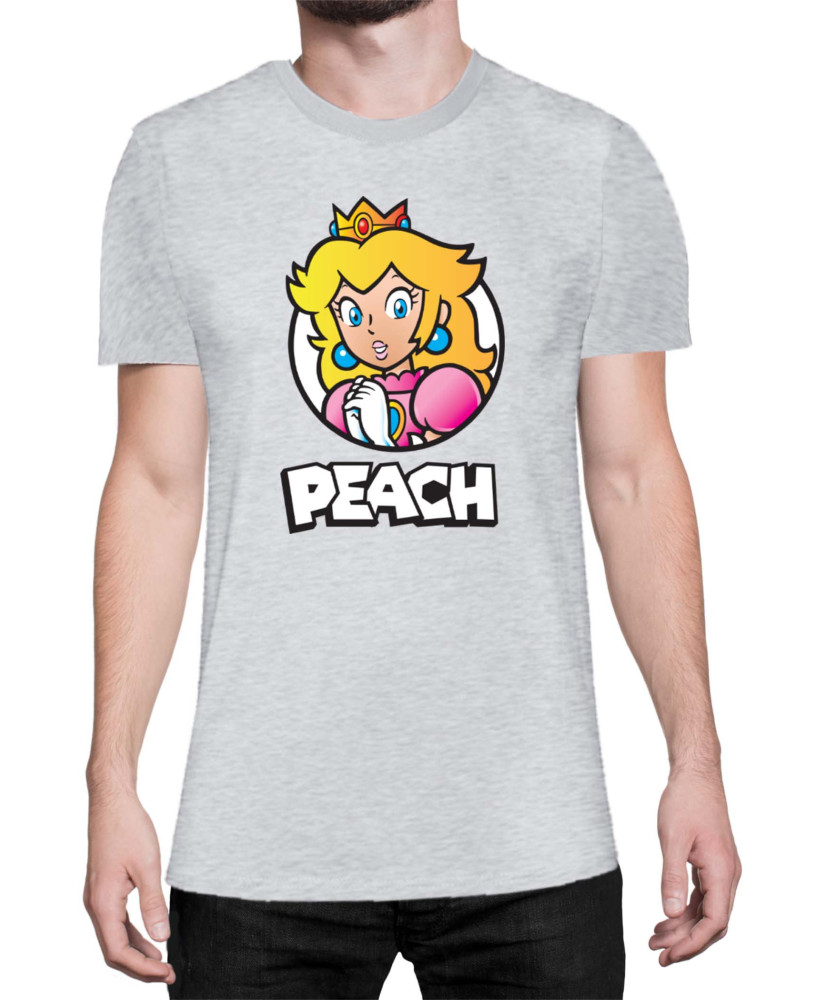 Мъжка Тениска Super Mario Nintendo Mario Peach 3