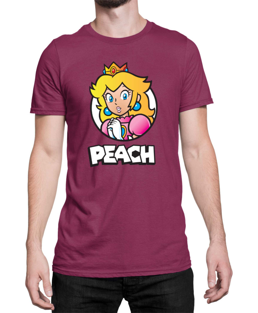Мъжка Тениска Super Mario Nintendo Mario Peach 3