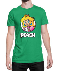 Мъжка Тениска Super Mario Nintendo Mario Peach 3
