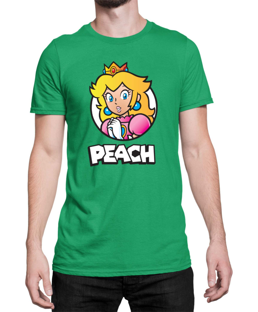 Мъжка Тениска Super Mario Nintendo Mario Peach 3