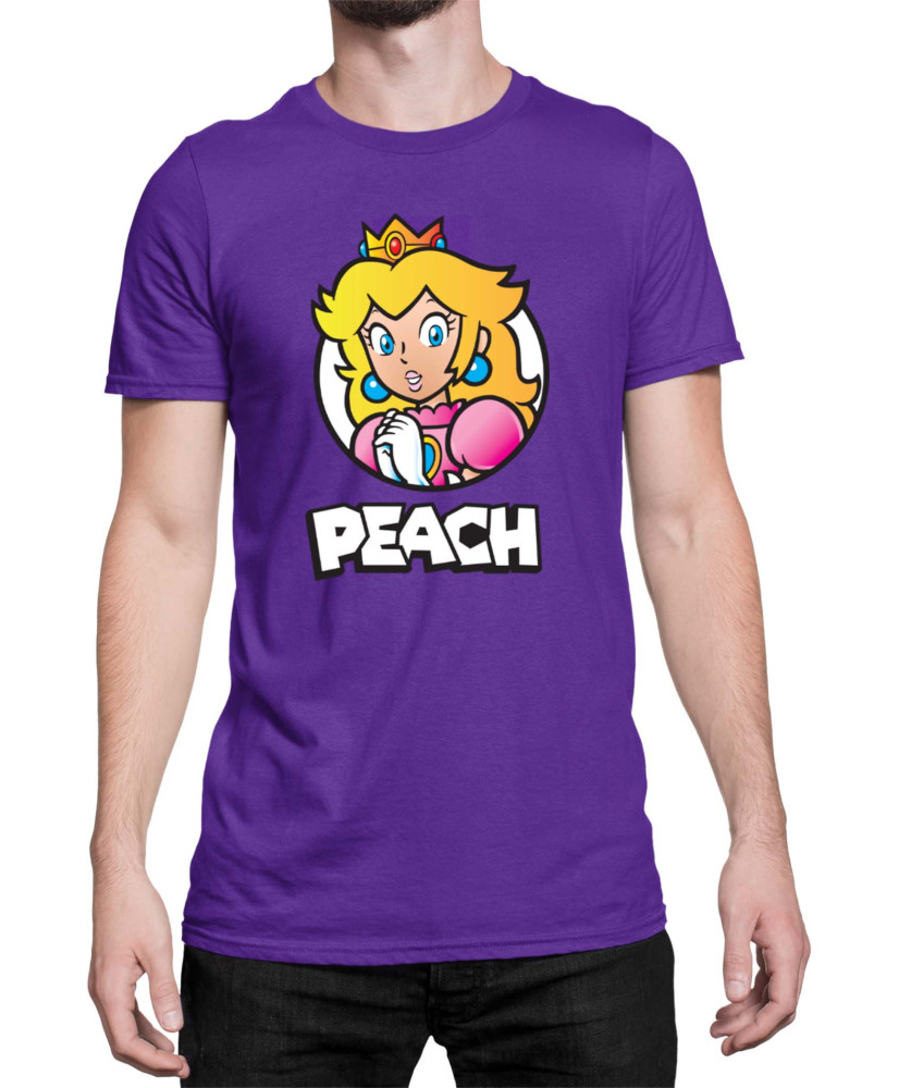 Мъжка Тениска Super Mario Nintendo Mario Peach 3