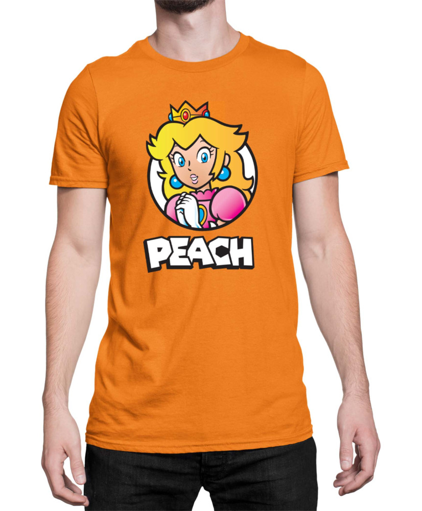 Мъжка Тениска Super Mario Nintendo Mario Peach 3