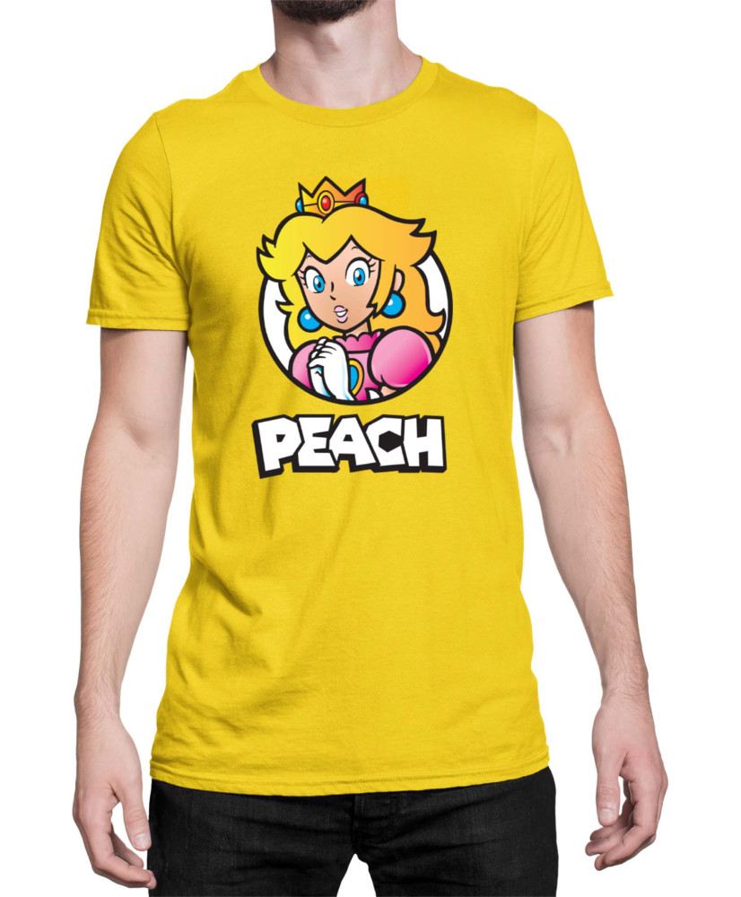 Мъжка Тениска Super Mario Nintendo Mario Peach 3