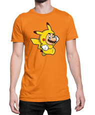 Мъжка Тениска Super Mario Nintendo Mario Pikachu
