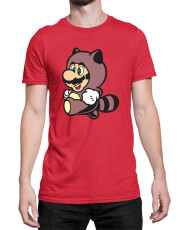 Мъжка Тениска Super Mario Nintendo Mario Raccoon Costume