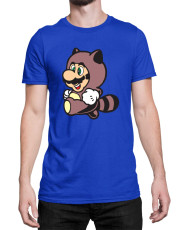 Мъжка Тениска Super Mario Nintendo Mario Raccoon Costume