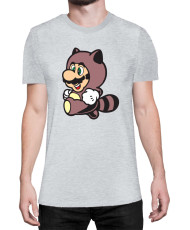 Мъжка Тениска Super Mario Nintendo Mario Raccoon Costume