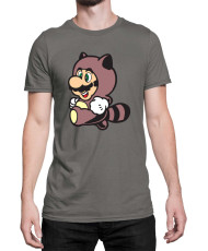 Мъжка Тениска Super Mario Nintendo Mario Raccoon Costume