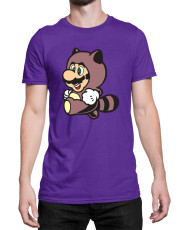 Мъжка Тениска Super Mario Nintendo Mario Raccoon Costume