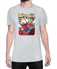 Мъжка Тениска Super Mario Nintendo Mario Smaaaash