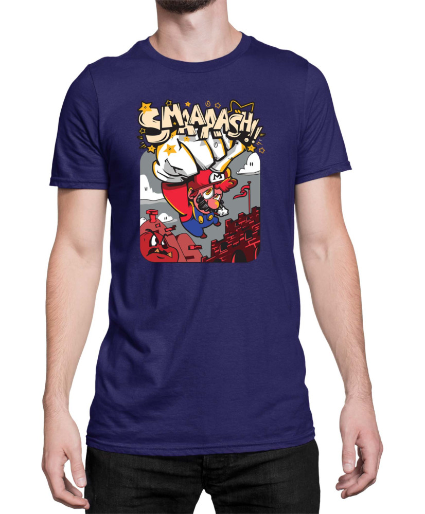 Мъжка Тениска Super Mario Nintendo Mario Smaaaash