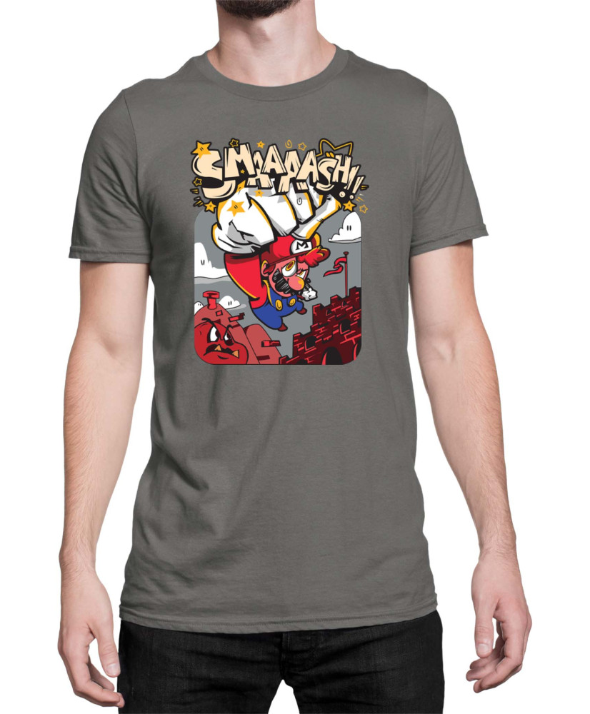 Мъжка Тениска Super Mario Nintendo Mario Smaaaash