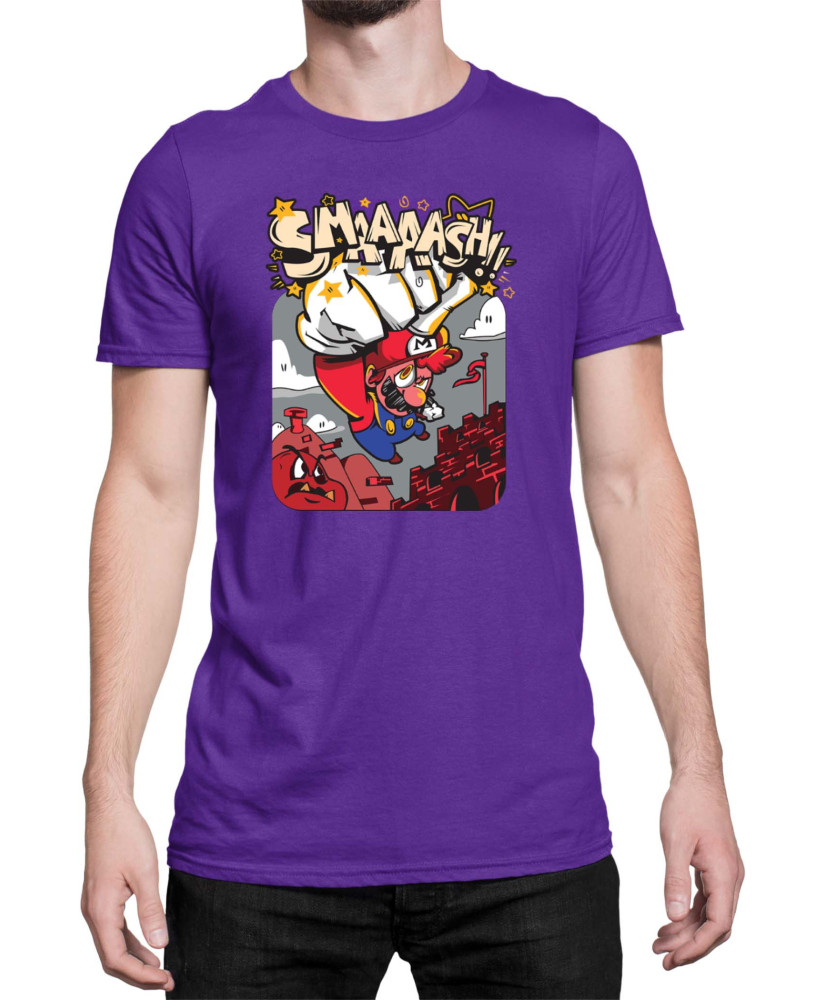 Мъжка Тениска Super Mario Nintendo Mario Smaaaash