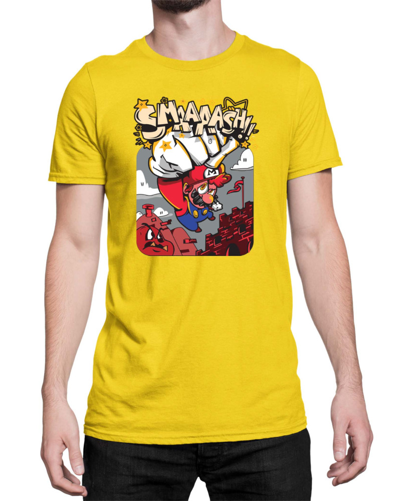 Мъжка Тениска Super Mario Nintendo Mario Smaaaash
