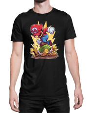 Мъжка Тениска Super Mario Nintendo Mario Smash Koopa