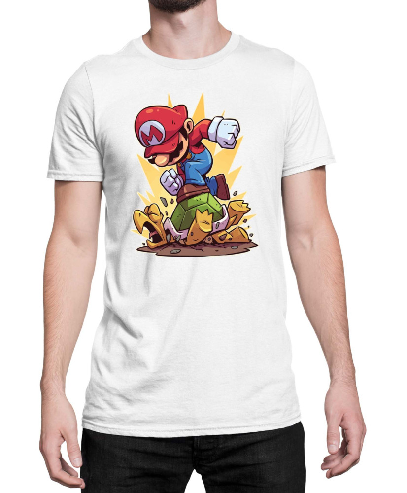 Мъжка Тениска Super Mario Nintendo Mario Smash Koopa