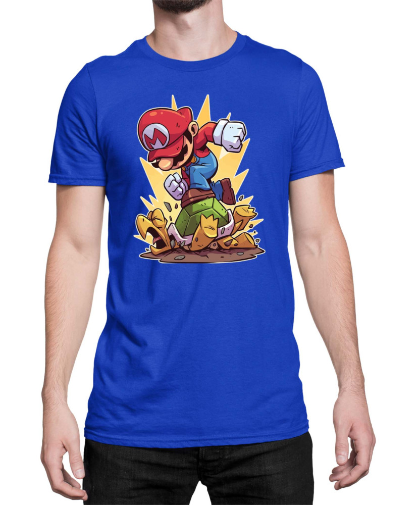 Мъжка Тениска Super Mario Nintendo Mario Smash Koopa