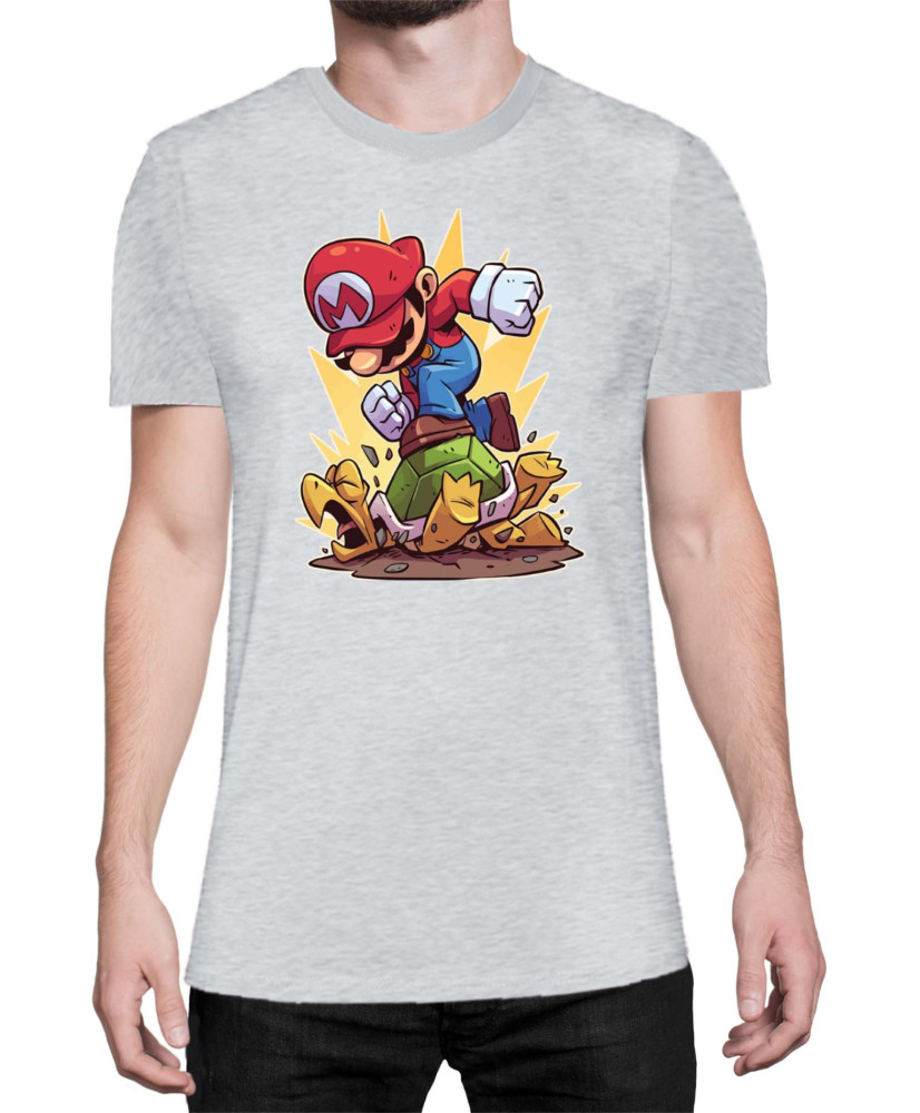 Мъжка Тениска Super Mario Nintendo Mario Smash Koopa
