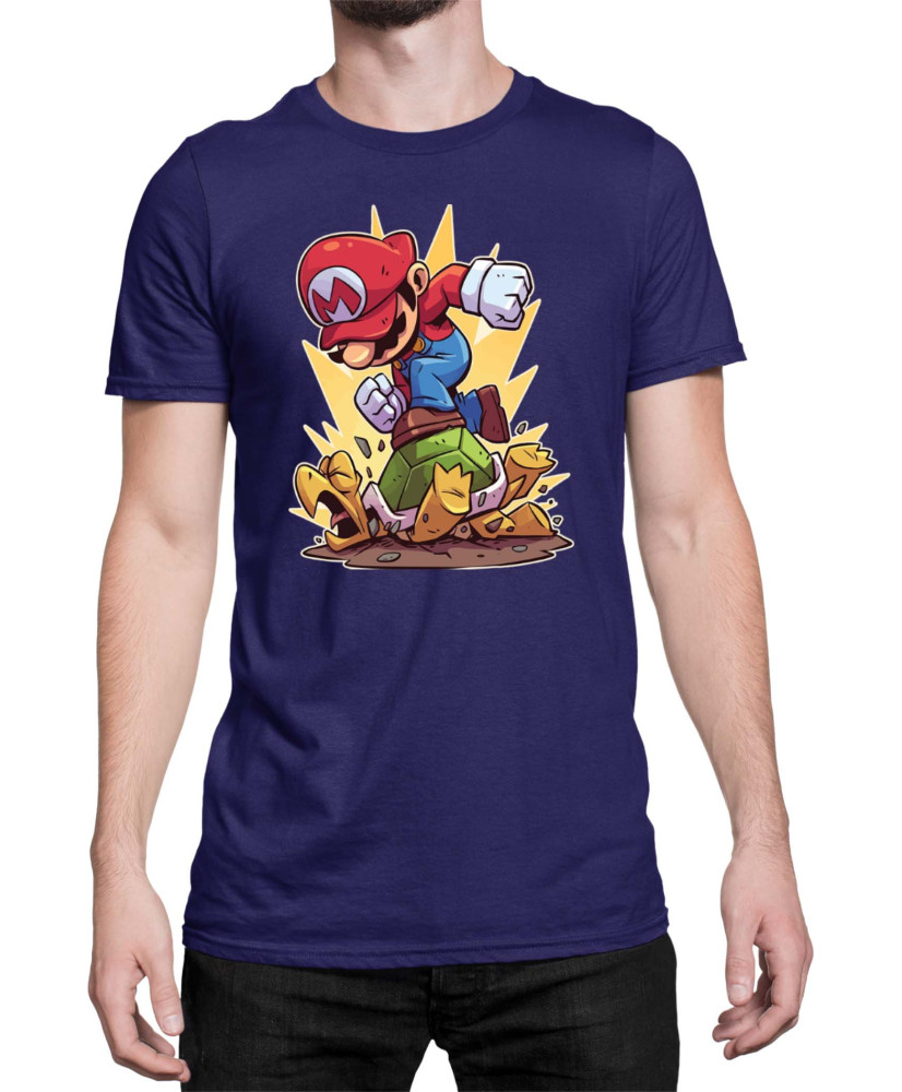 Мъжка Тениска Super Mario Nintendo Mario Smash Koopa