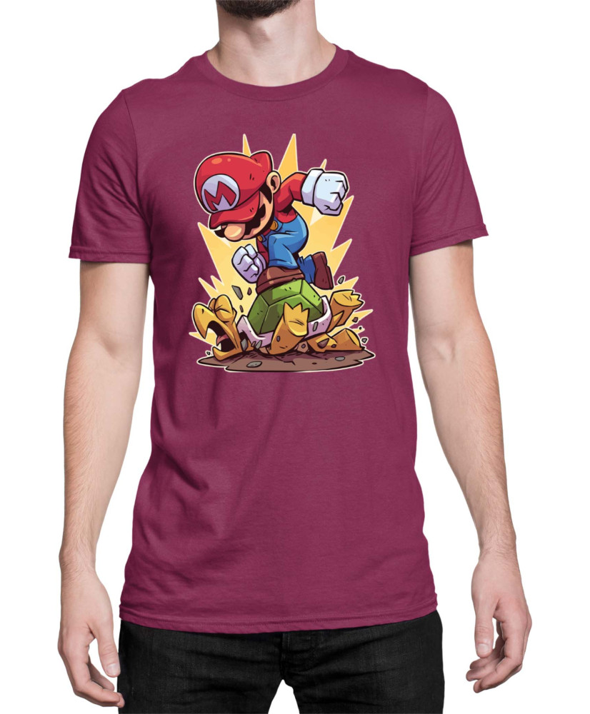 Мъжка Тениска Super Mario Nintendo Mario Smash Koopa