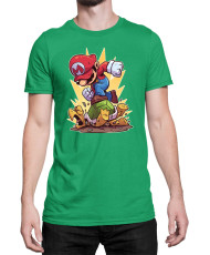 Мъжка Тениска Super Mario Nintendo Mario Smash Koopa