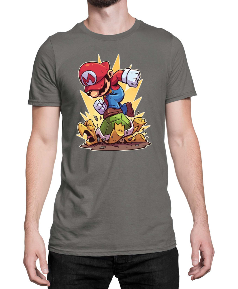 Мъжка Тениска Super Mario Nintendo Mario Smash Koopa