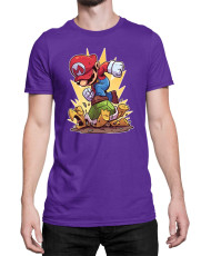 Мъжка Тениска Super Mario Nintendo Mario Smash Koopa
