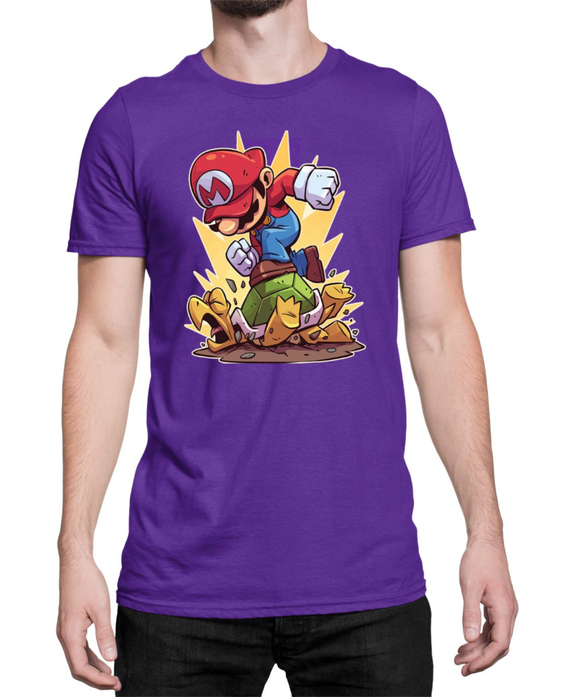 Мъжка Тениска Super Mario Nintendo Mario Smash Koopa