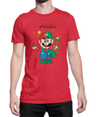 Мъжка Тениска Super Mario Nintendo Mario V Luigi