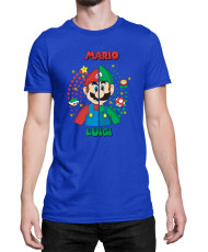 Мъжка Тениска Super Mario Nintendo Mario V Luigi
