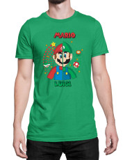 Мъжка Тениска Super Mario Nintendo Mario V Luigi