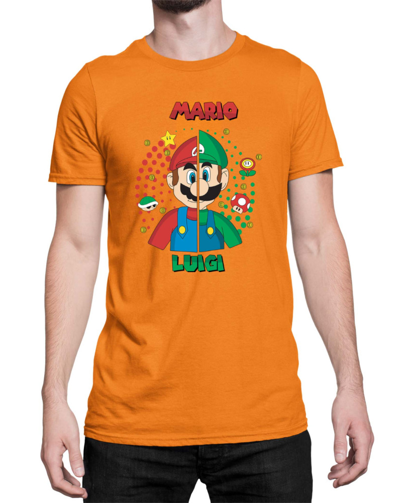 Мъжка Тениска Super Mario Nintendo Mario V Luigi