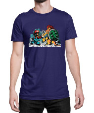 Мъжка Тениска Super Mario Nintendo Mario Vs Bowser