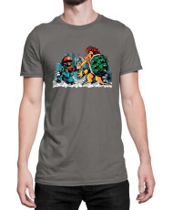 Мъжка Тениска Super Mario Nintendo Mario Vs Bowser