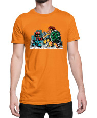 Мъжка Тениска Super Mario Nintendo Mario Vs Bowser