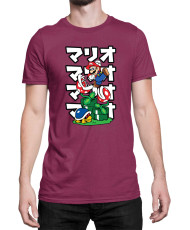Мъжка Тениска Super Mario Nintendo Mario Vs Piranha Plants
