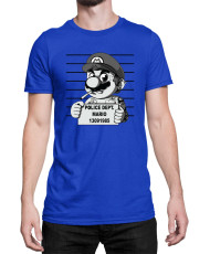 Мъжка Тениска Super Mario Nintendo Mario Wanted Mugshot