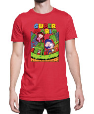 Мъжка Тениска Super Mario Nintendo Mario World
