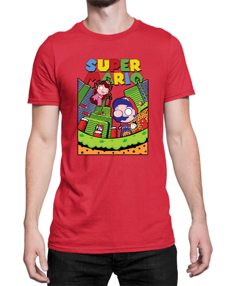 Мъжка Тениска Super Mario Nintendo Mario World