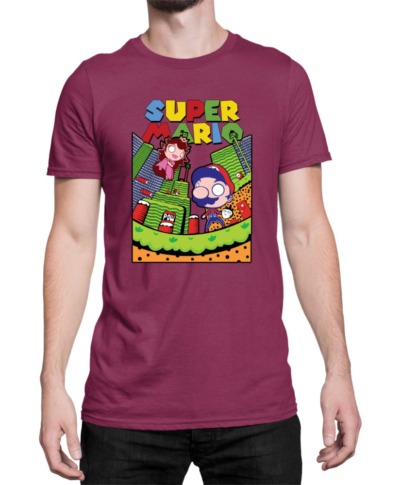 Мъжка Тениска Super Mario Nintendo Mario World