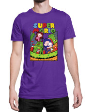 Мъжка Тениска Super Mario Nintendo Mario World