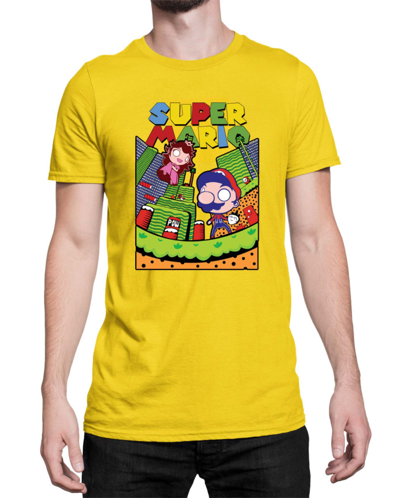 Мъжка Тениска Super Mario Nintendo Mario World
