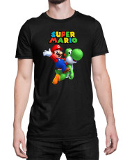 Мъжка Тениска Super Mario Nintendo Mario Yoshi 2