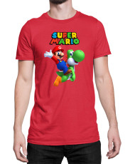 Мъжка Тениска Super Mario Nintendo Mario Yoshi 2