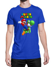 Мъжка Тениска Super Mario Nintendo Mario Yoshi 2