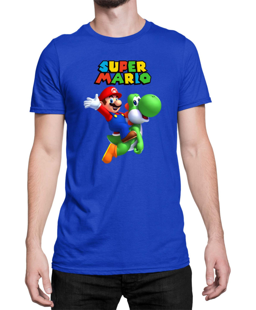 Мъжка Тениска Super Mario Nintendo Mario Yoshi 2